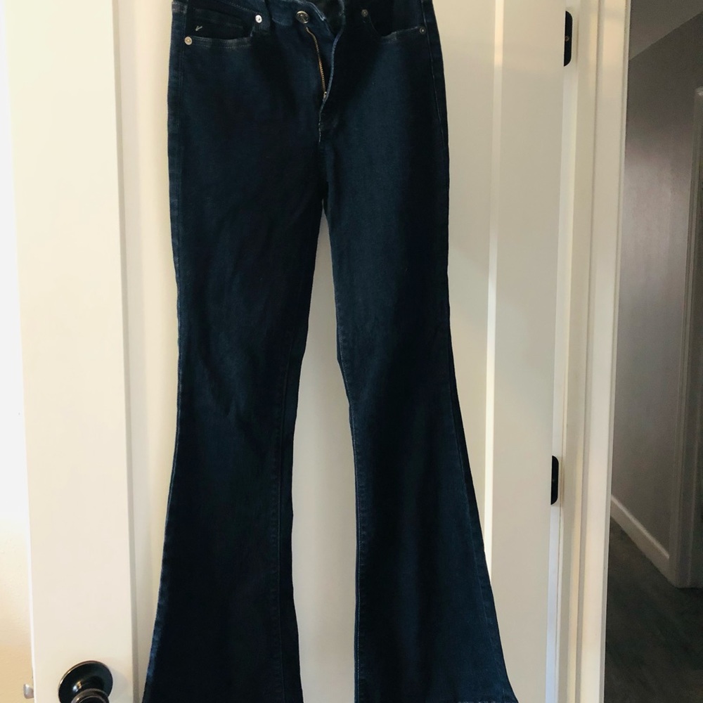 Kancan Gently Used High Rise Flair Jeans-Dark Wash Size 26